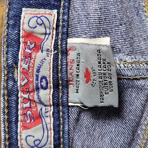 Silver Women's Jeans Size 26 Slim-fit Bootcut Mid-rise Medium Wash Denim - Picture 5 of 8